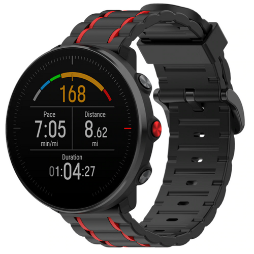 polar-ignite-sport-band-zwart-rood