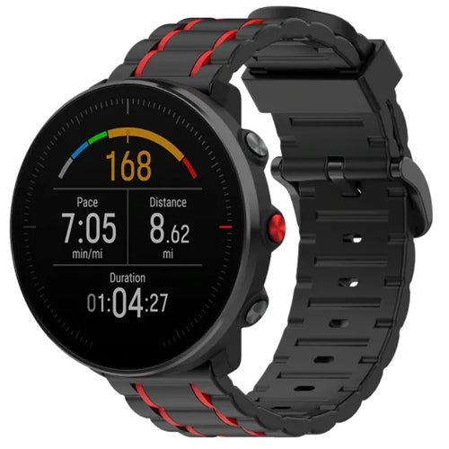 polar-ignite-sport-band-zwart-rood