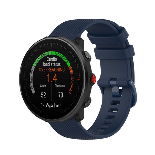 Polar Grit X2 Pro Luxuriöses Silikonarmband (Dunkelblau)