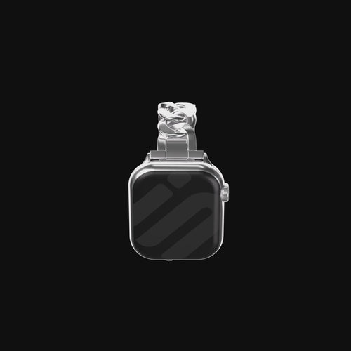 Apple Watch Stahlkettenband (Silber)