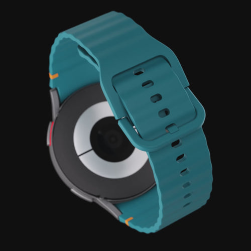 Samsung Galaxy Watch 6 44mm mit wellenförmigem Armband (Grün/Blau)