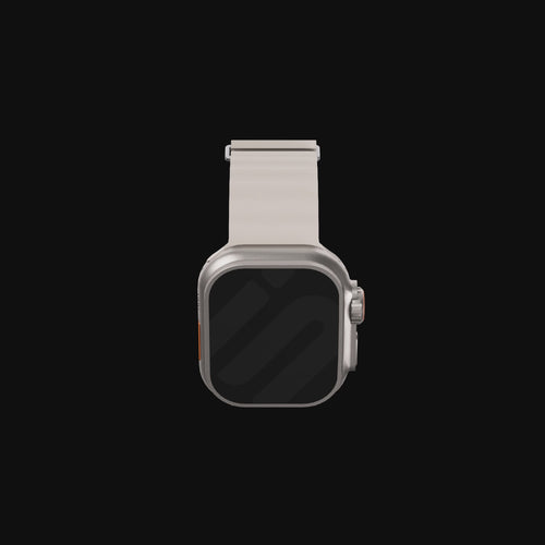 Apple Watch Ocean Strap with Snap Closure (Orange/Black)