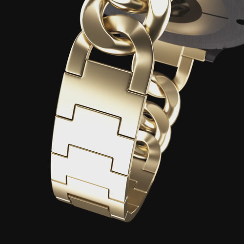 Siltcon Auréa Steel Chain Strap (Gold)