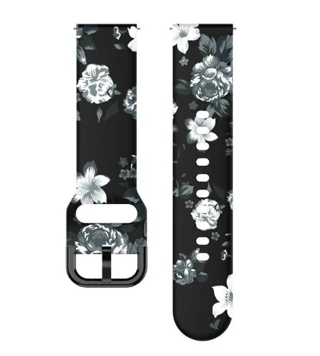 Grey Flower Amazfit Active 2 Strap