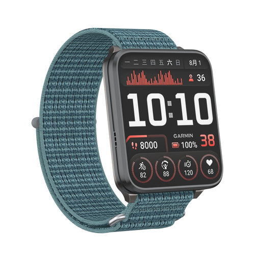 Garmin Venu X1 Nylonarmband (GrünBlau)