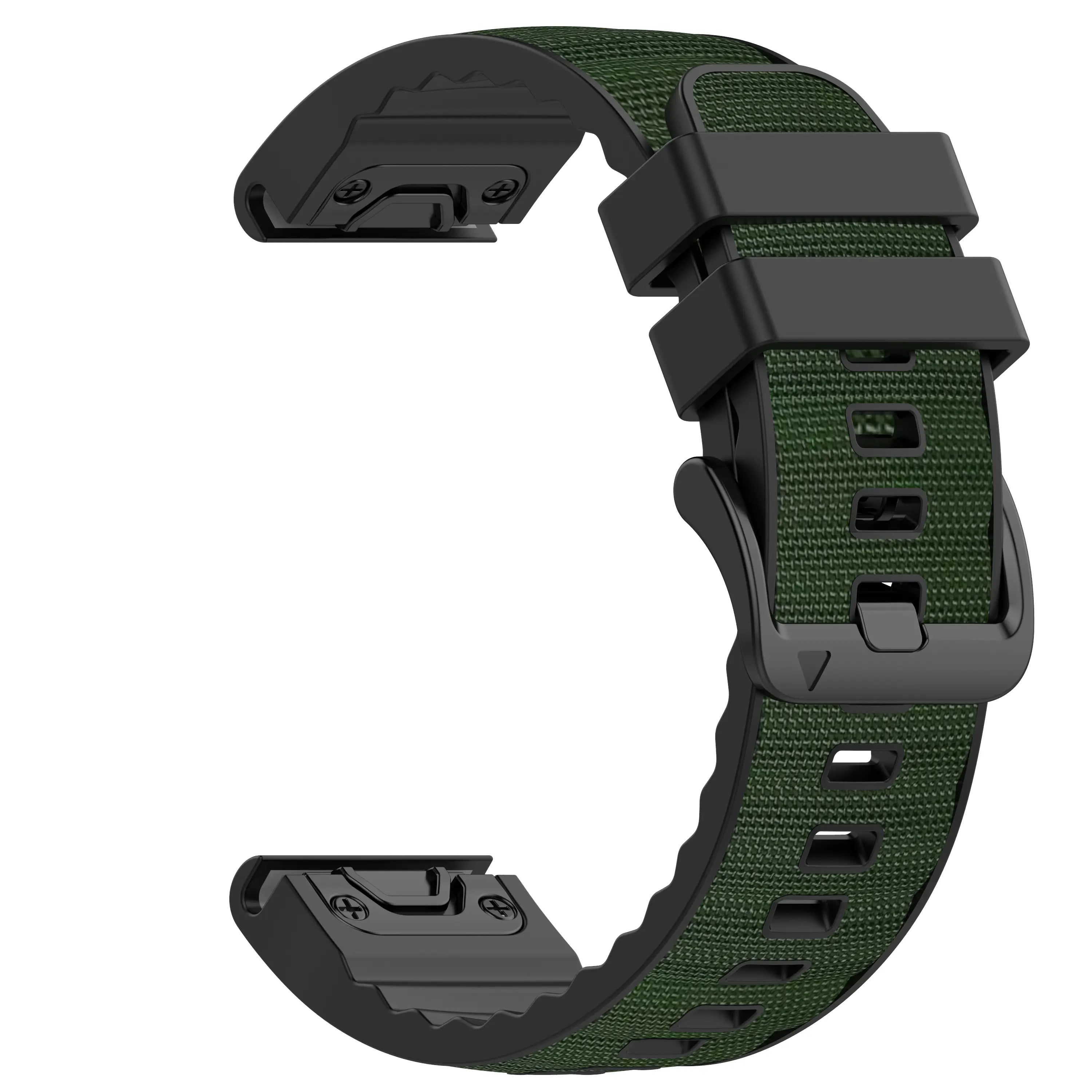 Garmin Approach S62 Hybrid Nylon Strap (Army Green)