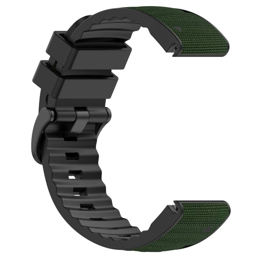 Garmin Approach S62 Hybrid Nylon Strap (Army Green)