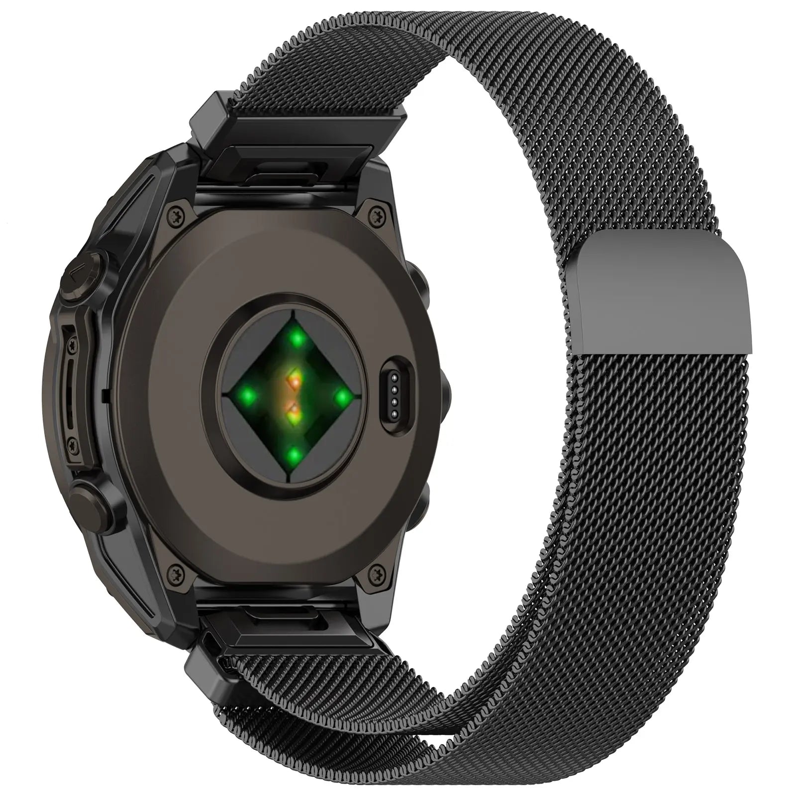 Garmin Quatix 3/6x/7x Premium Milanese Armband (Dunkelgrau)