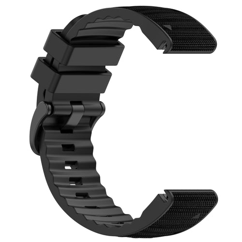 Garmin Quatix 8 Pro - 47mm Hybrid Nylon Armband (Schwarz)