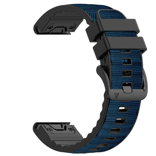 Garmin Approach S62 Hybrid Nylon Strap (Dark Blue)