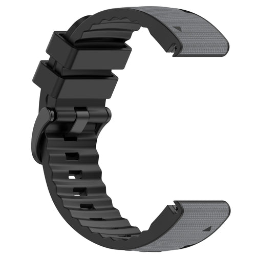 Garmin Quatix 8 Pro - 47mm Hybrid Nylon Armband (Hellgrau)