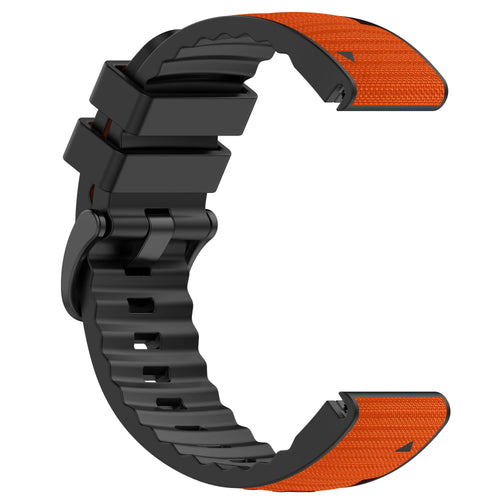 Garmin Fenix 8 Pro - 47mm Hybrid Nylon Strap (Orange)