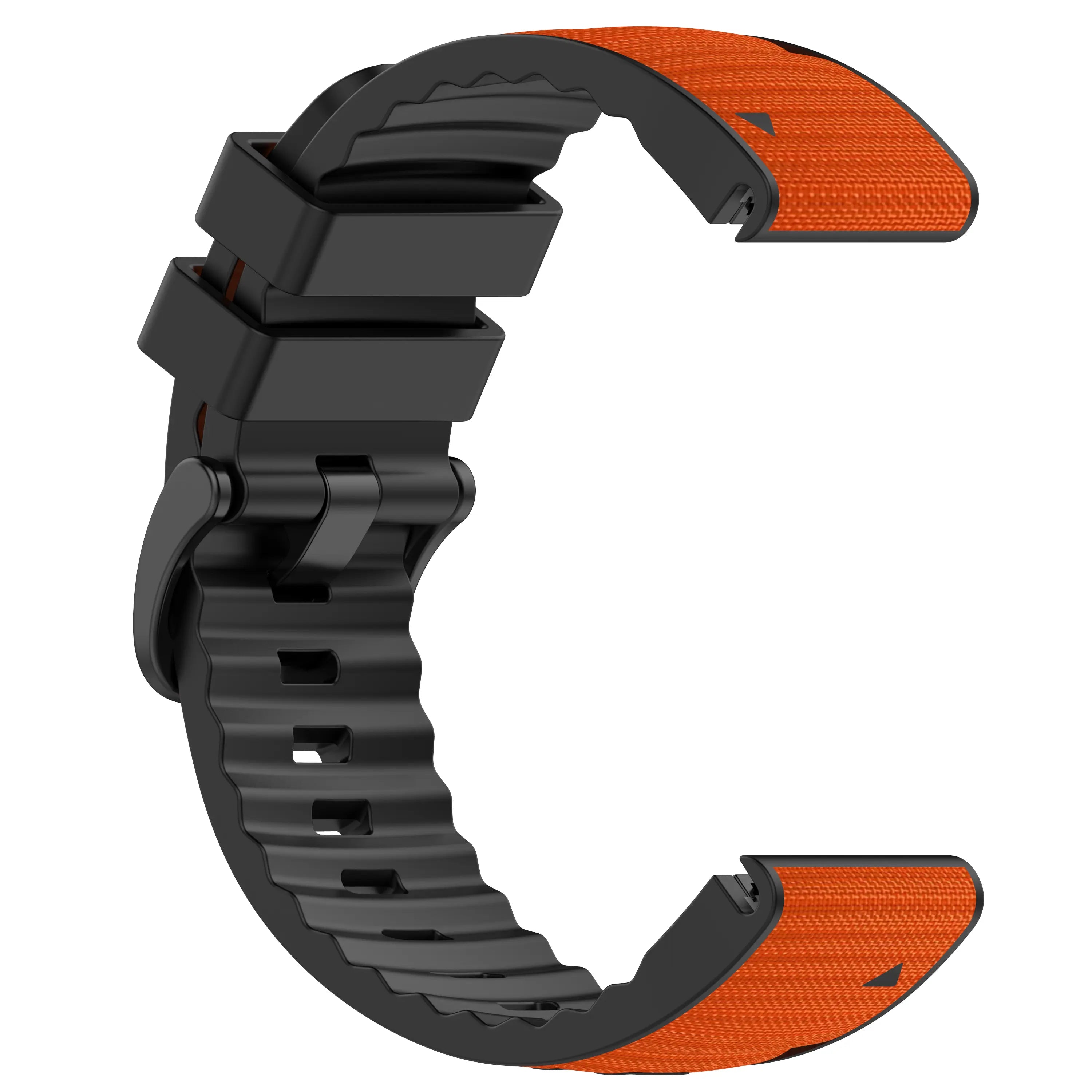 Garmin Fenix 8 Pro - 47mm Hybrid Nylon Strap (Orange)