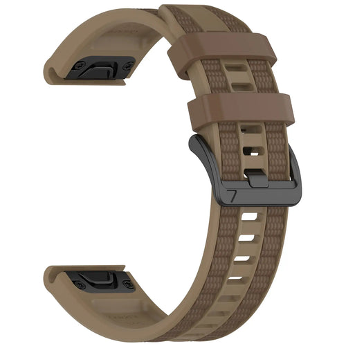 Garmin Tactix 8 - 47mm Sport Grain Armband (Khaki/Braun)