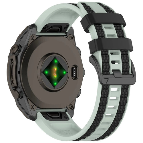 Garmin Approach S70 - 47mm Sport Grain Armband (Minze/Schwarz)