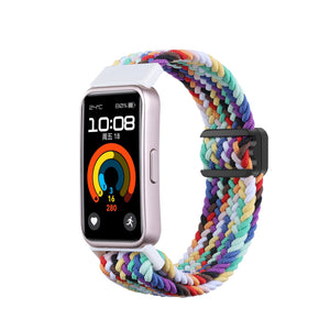 Huawei Band 9 Geflochtenes Armband (Regenbogen)