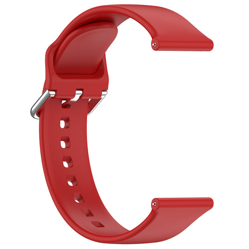 Universal 24mm Silikon-Schnalle Armband (Rot)