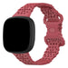 Fitbit Versa 4 Patterned Silicone Strap (Red)