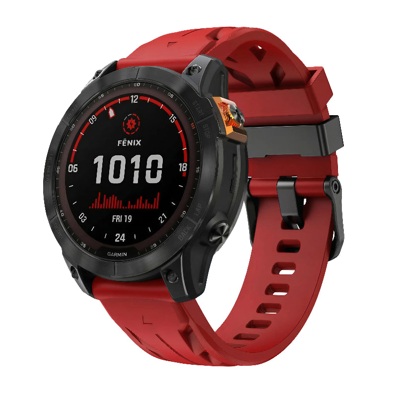 Garmin Quatix 8 Pro - 47mm Race Silikonarmband (Rot)