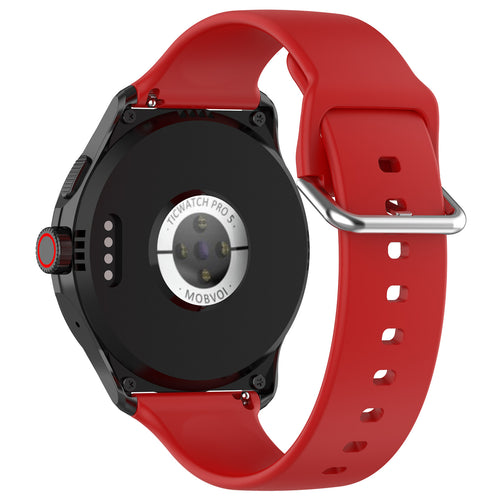 Universal 24mm Silikon-Schnalle Armband (Rot)