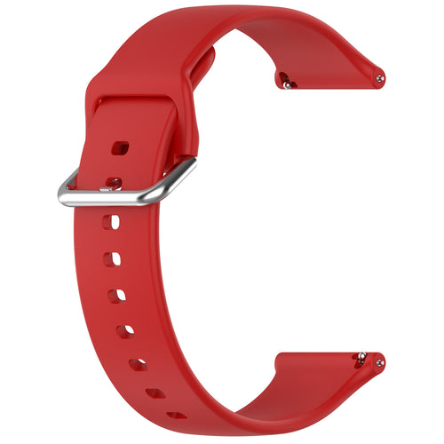 Universal 24mm Silikon-Schnalle Armband (Rot)