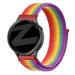 Bandz Garmin Forerunner 265s Nylon Loop Armband (Regenbogen)