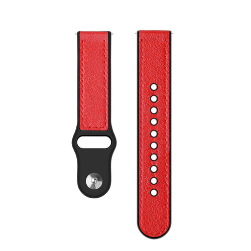 Amazfit Bip 3 (Pro) Hybrid Lederarmband (Rot)
