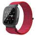 Fitbit Versa 4 Nylonarmband (Rot)