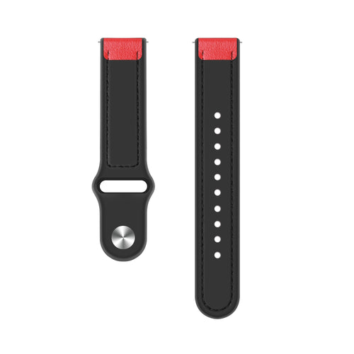 Amazfit Bip 3 (Pro) Hybrid Lederarmband (Rot)