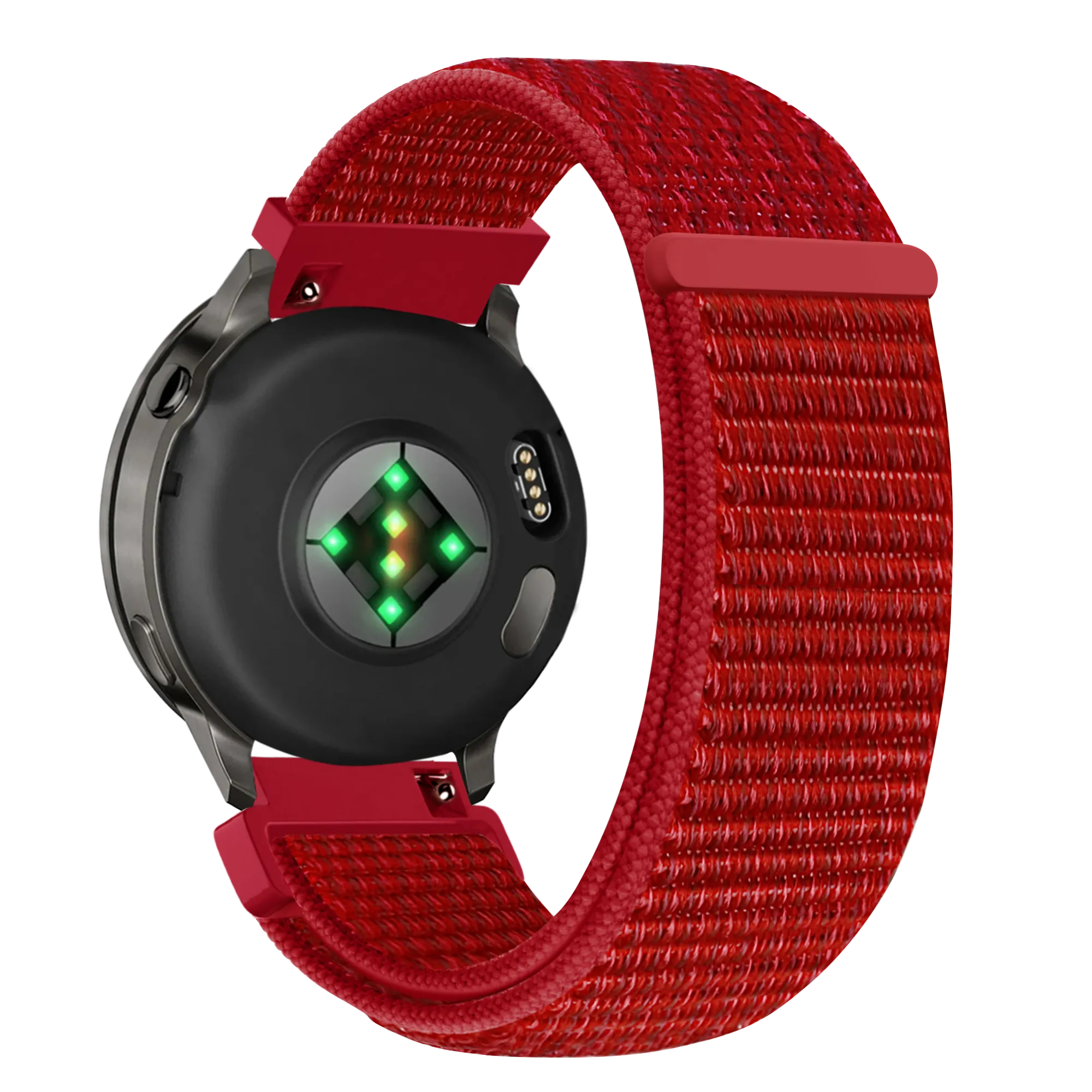 Bandz Garmin Vivoactive 6 Nylon Loop Armband (Rot)