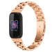 Fitbit Inspire 3 Steel Strap (Rose Gold)