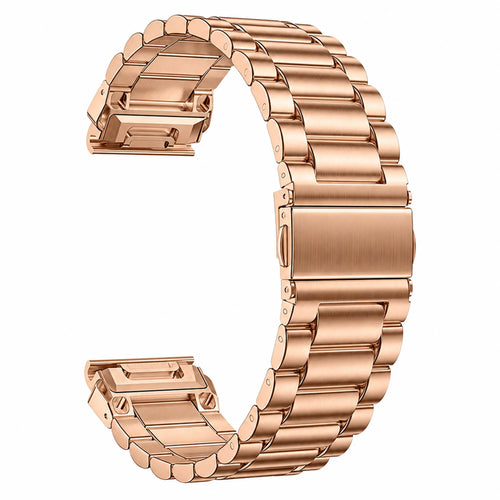 Garmin Approach S72 - 43mm Premium Stahlarmband (Roségold)