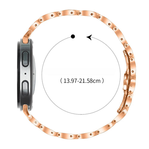 Samsung Galaxy Watch 9 - 44mm Slimfit Steel Strap (Rose Gold)