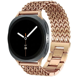 Samsung Galaxy Watch 8 - 40mm Metall Mesh Armband (Roségold)
