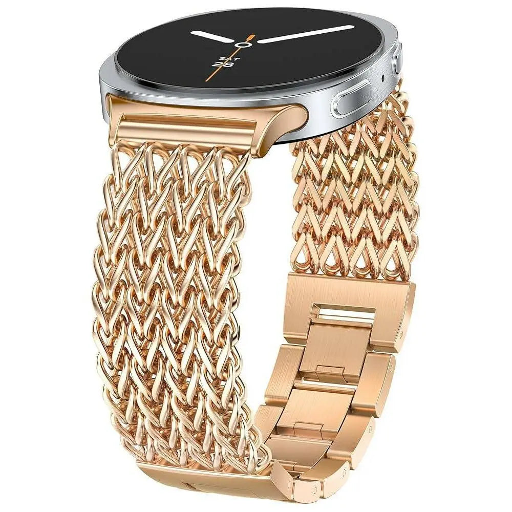 Samsung Galaxy Watch 8 - 40mm Metall Mesh Armband (Roségold)
