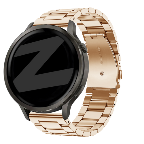 Bandz Garmin Forerunner 265s Stahlarmband 'Classic' (Roségold)