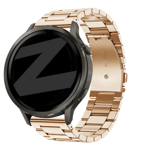 Bandz Garmin Forerunner 265s Steel Strap 'Classic' (Rose Gold)