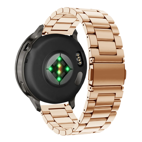 Bandz Garmin Forerunner 265s Steel Strap 'Classic' (Rose Gold)