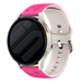 Samsung Galaxy Watch 4 Classic 46mm Flower Silikonarmband (Knalliges Rosa/Polarstern)