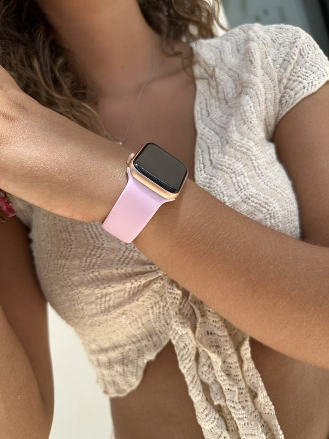 xoxo Wildhearts Apple Watch Silicone Strap (Bright Pink)