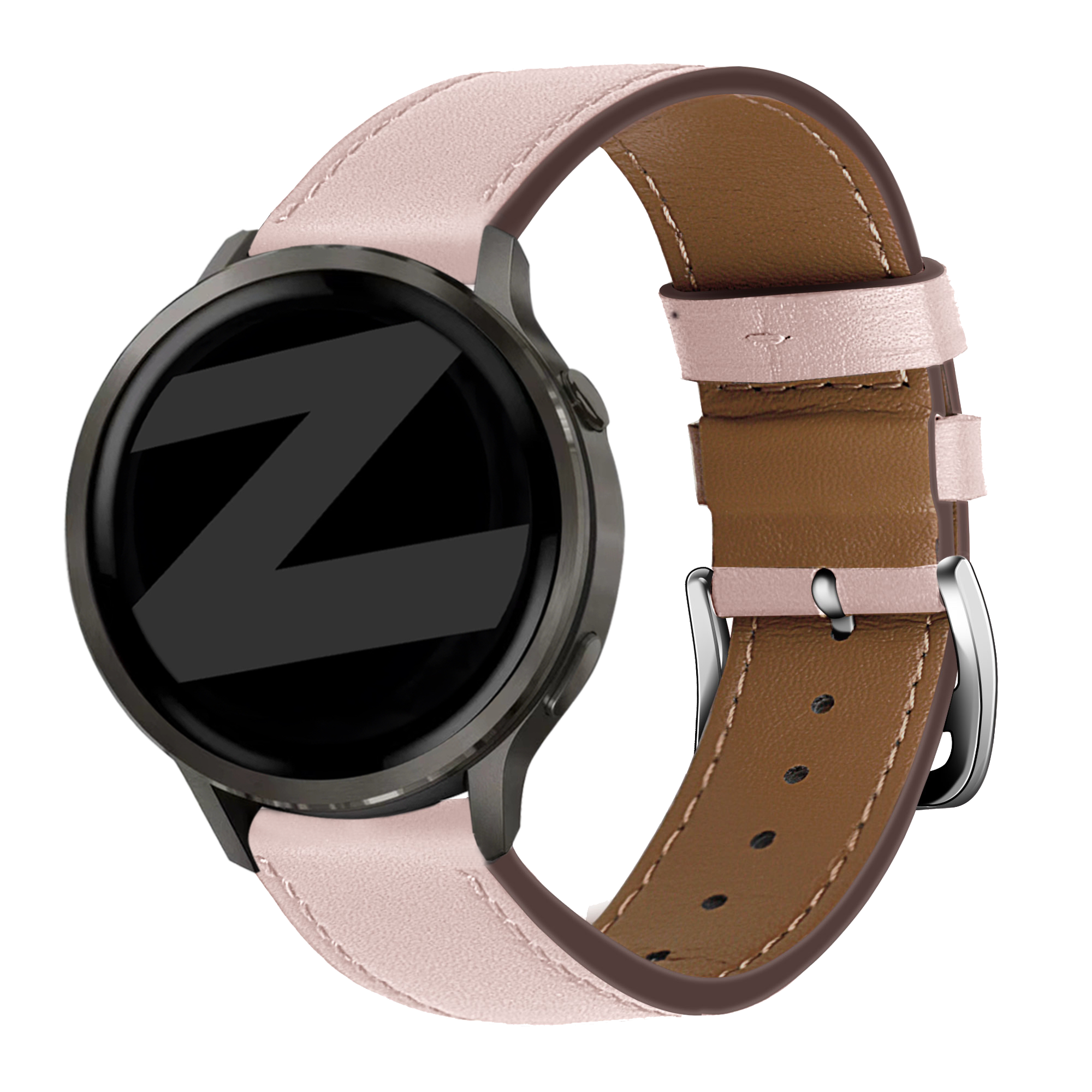 Bandz Garmin Venu 3s Lederarmband 'Deluxe' (Rosa)