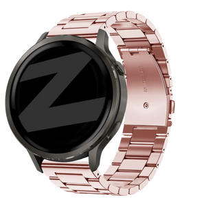 Bandz Garmin Venu SQ Steel Strap 'Classic' (Pink)
