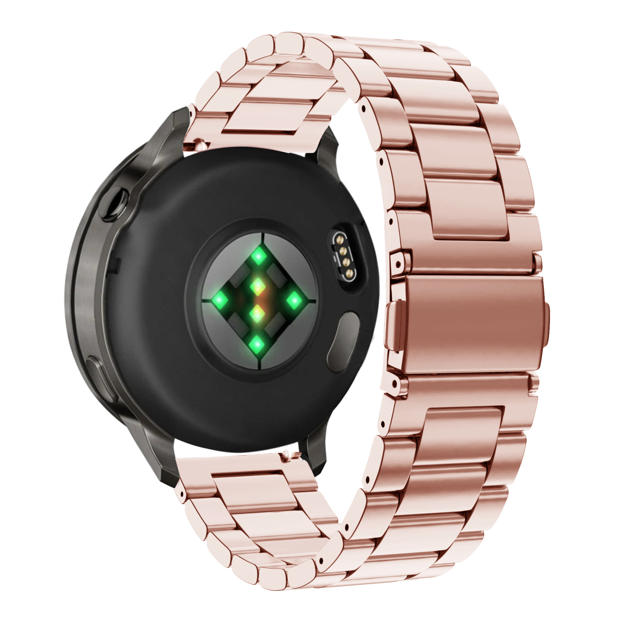 Bandz Garmin Forerunner 165 Stahlarmband 'Classic' (Rosa)