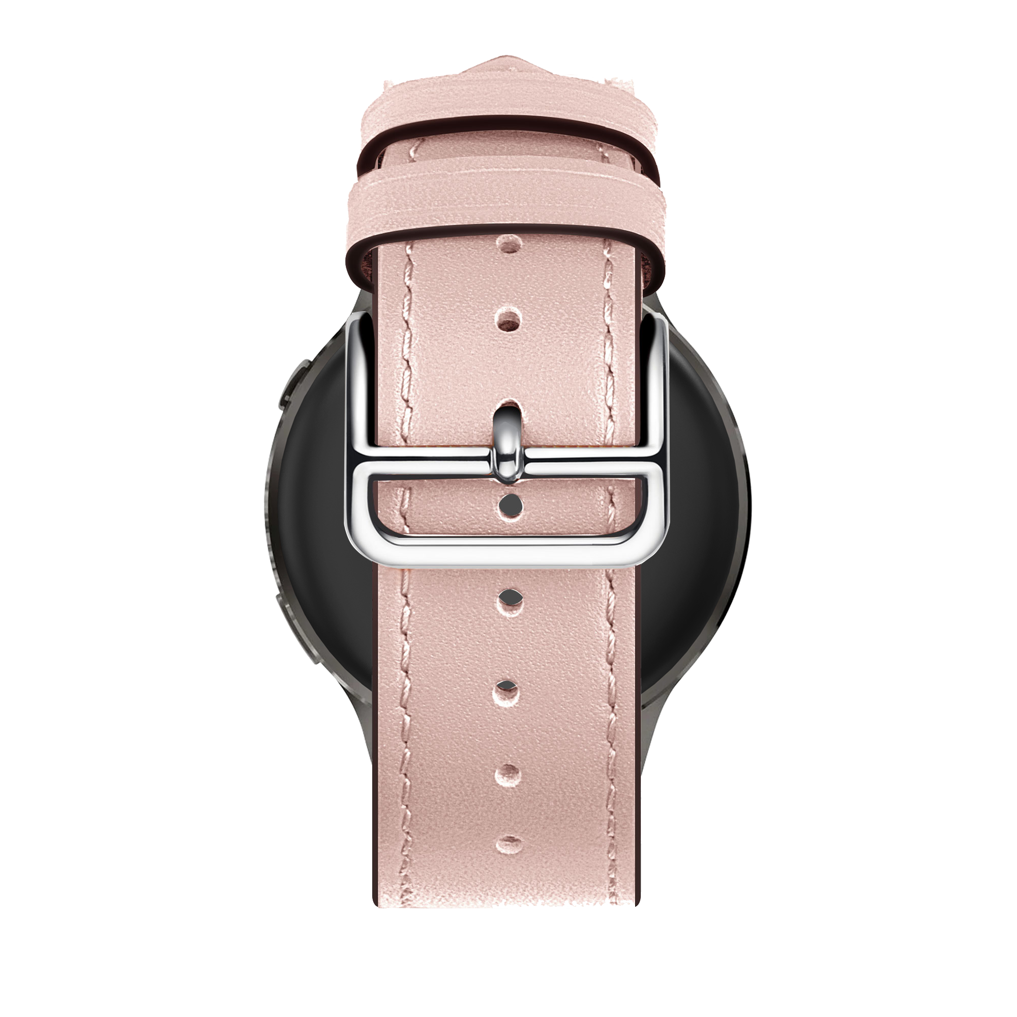 Bandz Garmin Forerunner 265s Leather Strap 'Deluxe' (Pink)