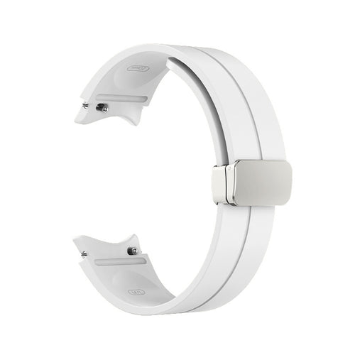 Samsung Galaxy Watch 6 - 44mm Silikonarmband D-Schnalle (Weiß)