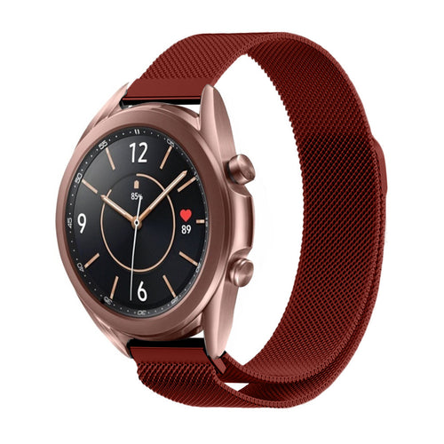 Samsung Galaxy Watch 3 41mm Milanese Strap (Red)
