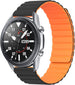 Samsung Galaxy Watch 3 45mm Magnetisches Silikonarmband (Schwarz/Orange)