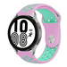 Samsung Galaxy Watch 4 - 44mm Sportarmband (Rosa/Aqua)
