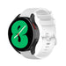Samsung Galaxy Watch 4 44mm Premium Silicone Strap (White)