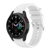 Samsung Galaxy Watch 4 Classic 46mm Silikonarmband (Weiß)